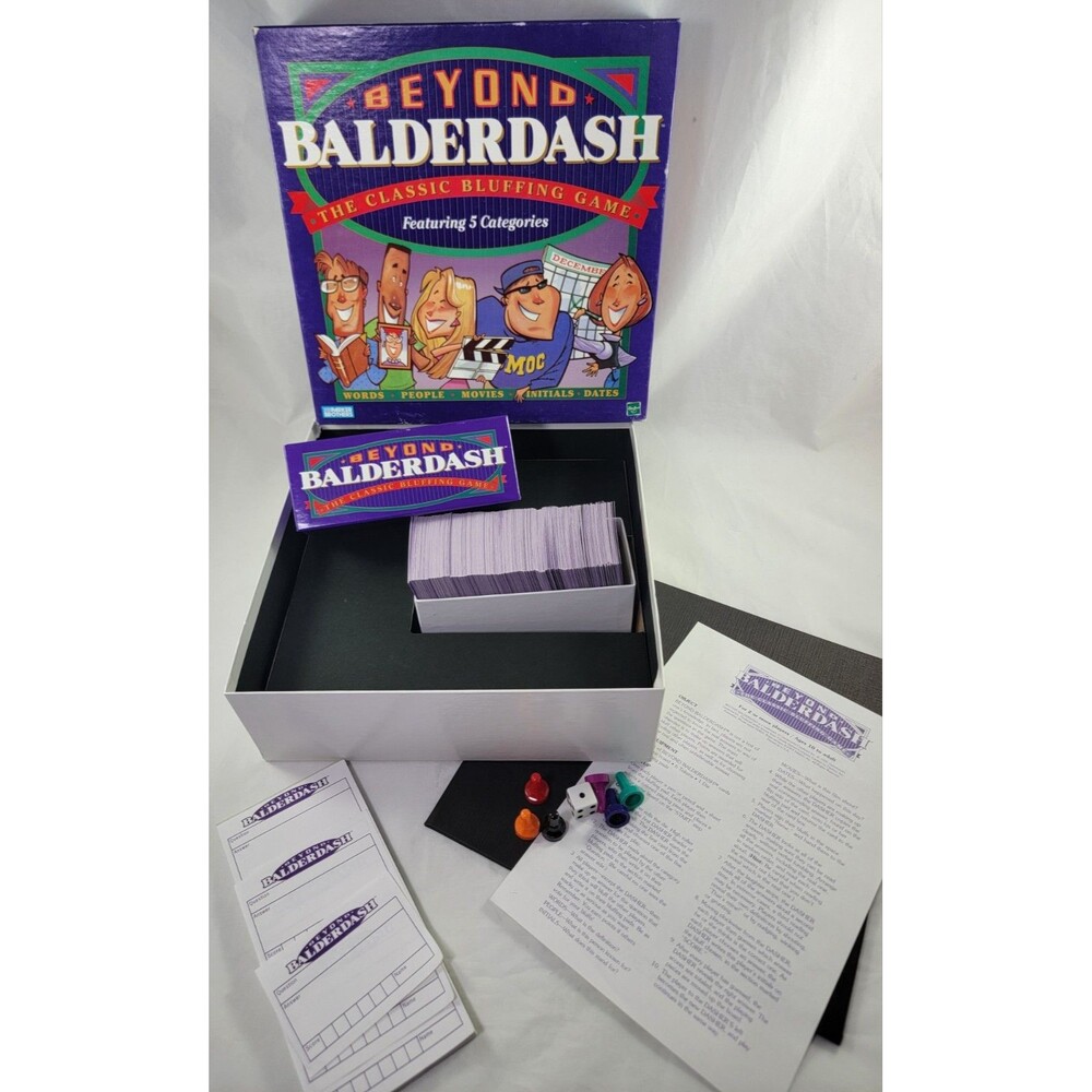 Beyond Balderdash COMPLETE Board Game 1997 Parker Brothers Bluffing Game
